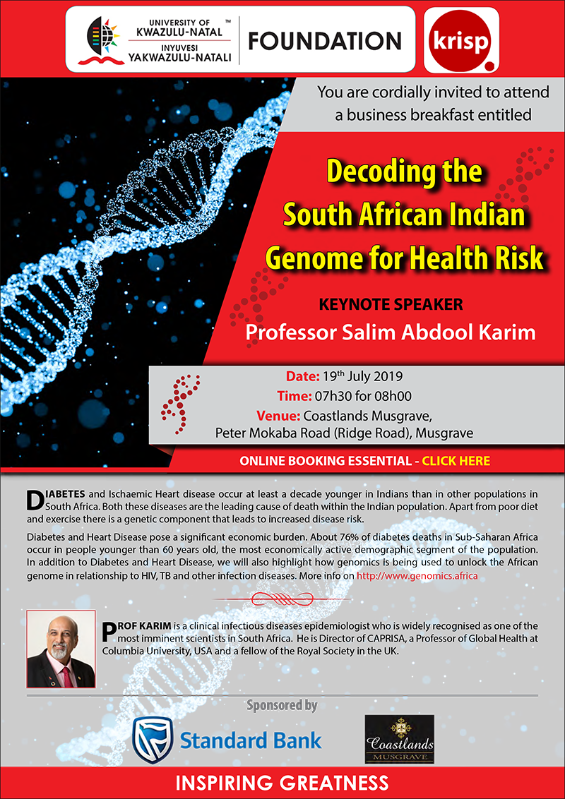Decoding the South African Indian Genome for Health Risk