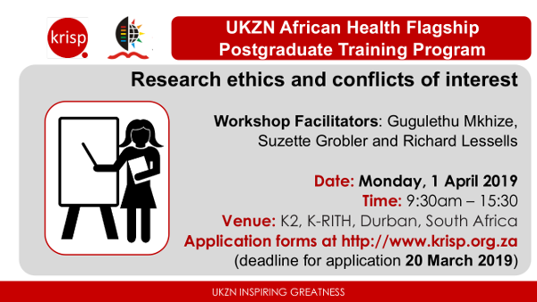 Research Ethics and Conflicts of Interest Workshop, Durban, South Africa, 1st April 2019