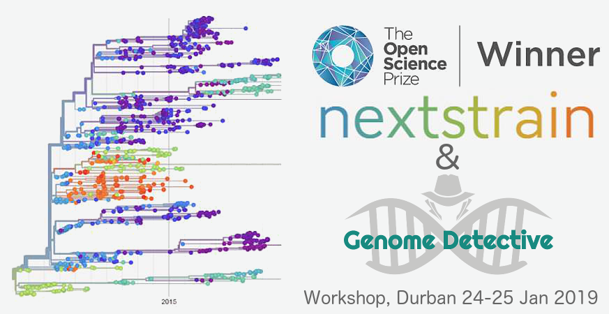 NextStrain & Genome Detective Workshop, KRISP, Durban, South Africa, 24-25 January 2019
