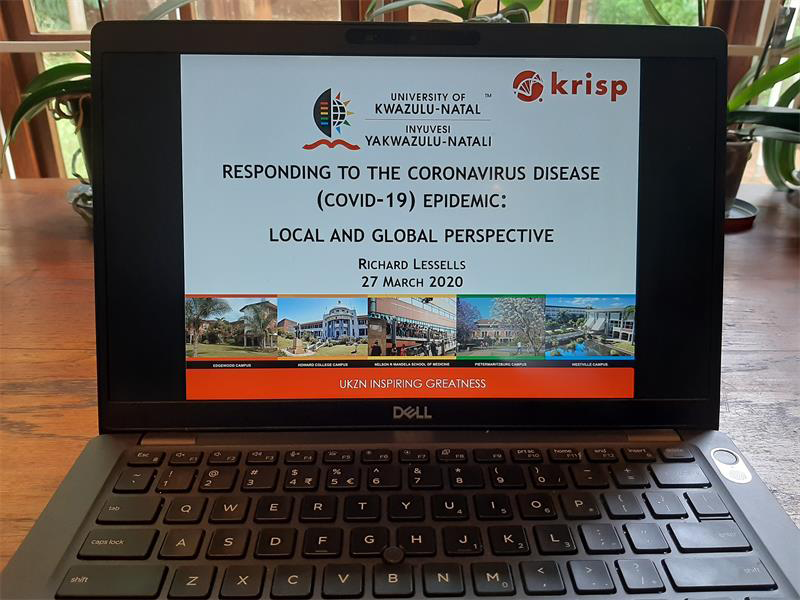 KRISP Data Breakfast piece at Berea News, Covid-19 will change us in many ways, says UKZN war room specialist, 14 April 2020