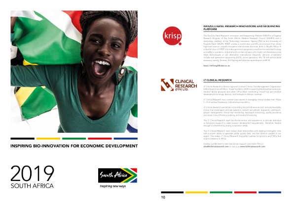KRISP is featured as a company that can inspire bio innovation and social development in South Africa
