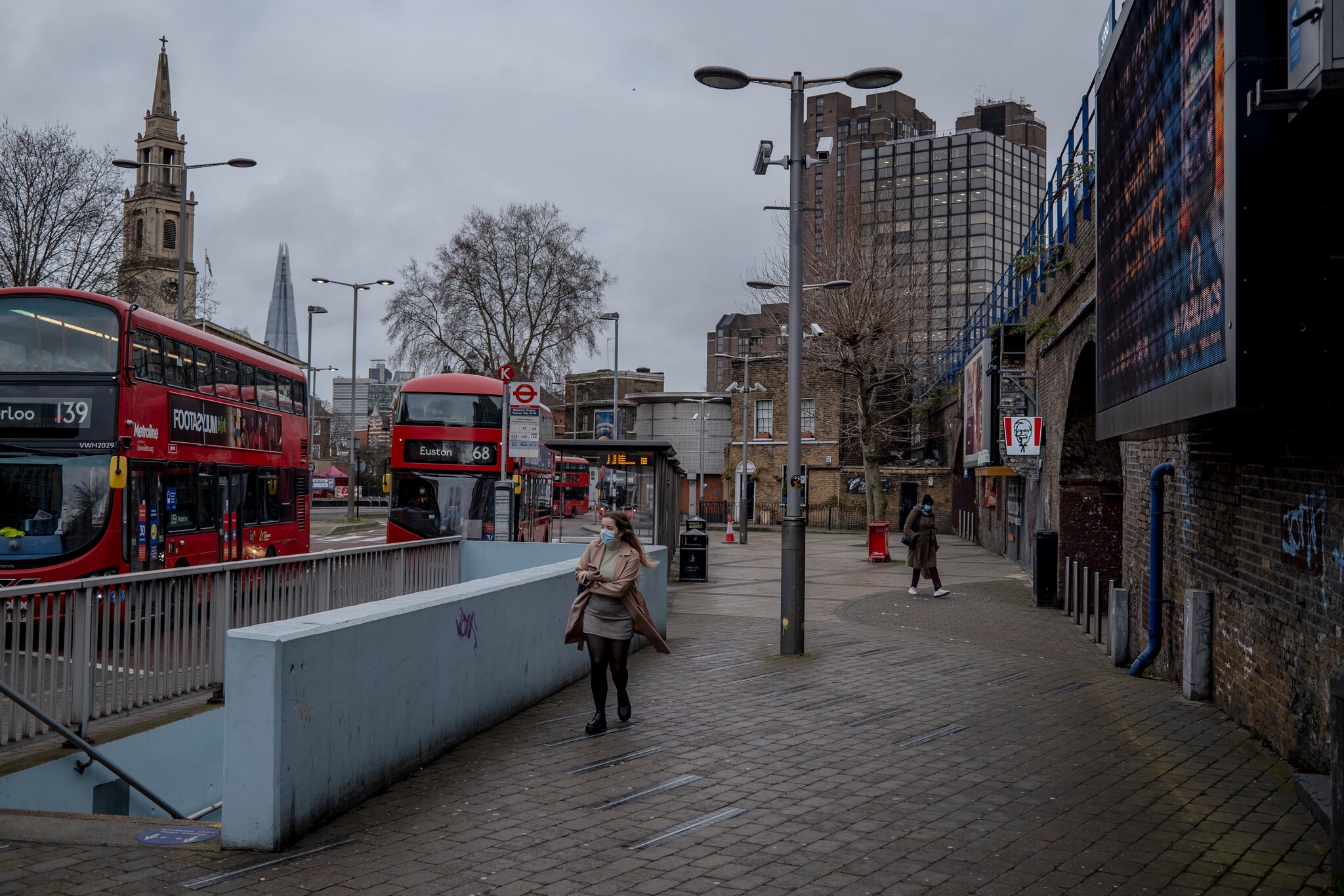 By one estimate, the mutated virus is already responsible for more than 60 percent of new infections in London and surrounding areas.Credit...Andrew Testa for The New York Times