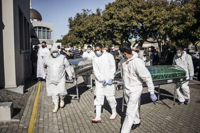 Le 16 juin 2020 au Cap, foyer de l'épidémie de coronavirus en Afrique du Sud, le pays le plus touché du continent africain avec l'Egypte. MARCO LONGARI/AFP