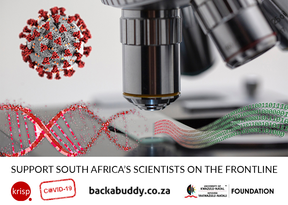 Support South Africa's Scientists on the Frontline. BackaBuddy funding raising campaign